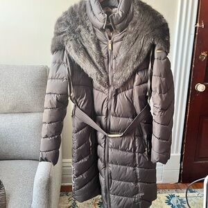 Laundry by Shelli Segal Winter Coat with Faux Fur hood